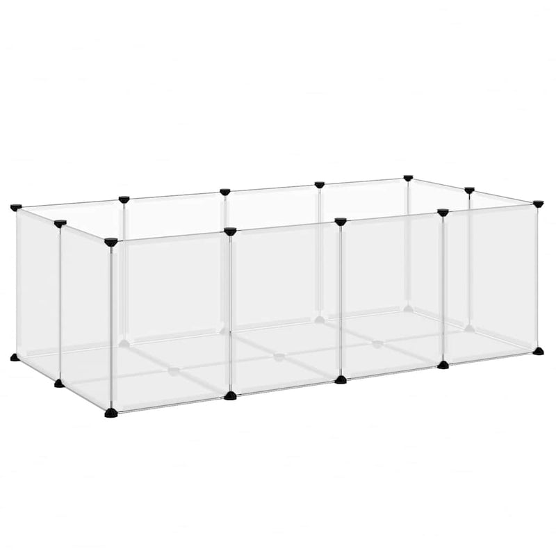 Cușcă pentru animale mici transparent 144x74x46,5 cm PP și oțel