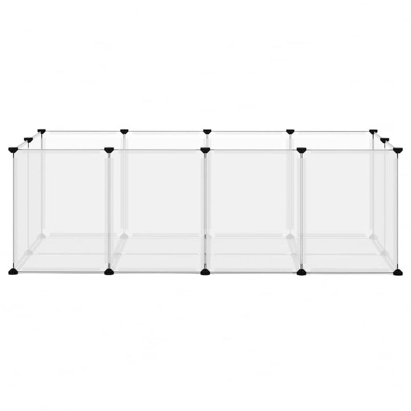Cușcă pentru animale mici transparent 144x74x46,5 cm PP și oțel