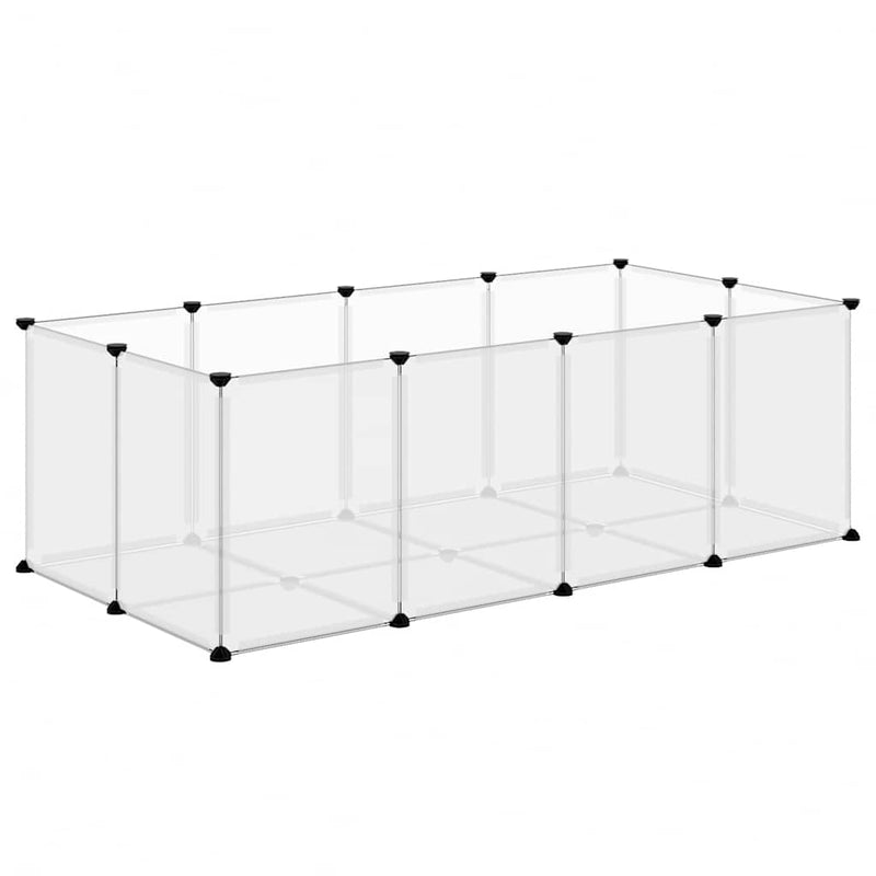 Cușcă pentru animale mici transparent 144x74x46,5 cm PP și oțel