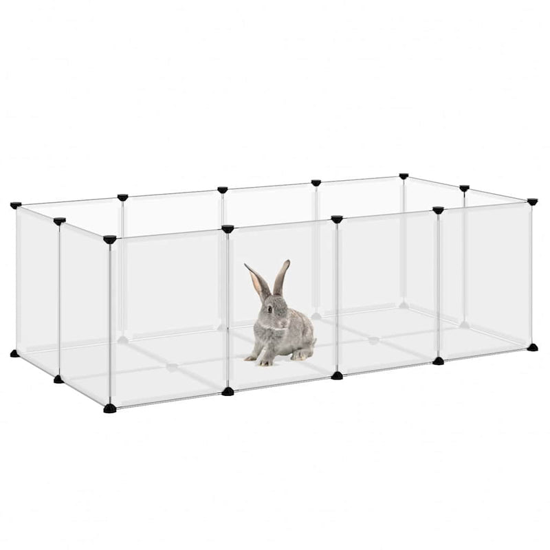 Cușcă pentru animale mici transparent 144x74x46,5 cm PP și oțel