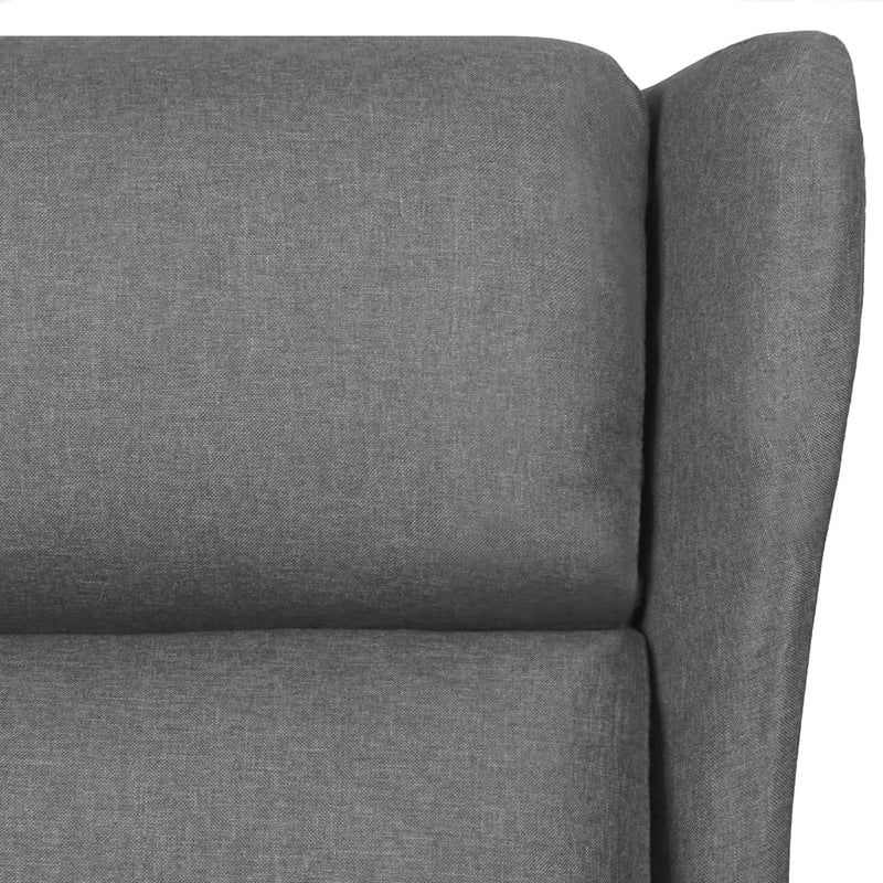 Fotoliu rabatabil, gri deschis, material textil