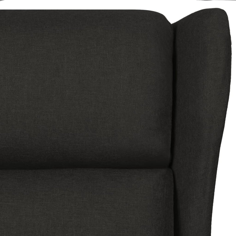 Fotoliu rabatabil, negru, material textil