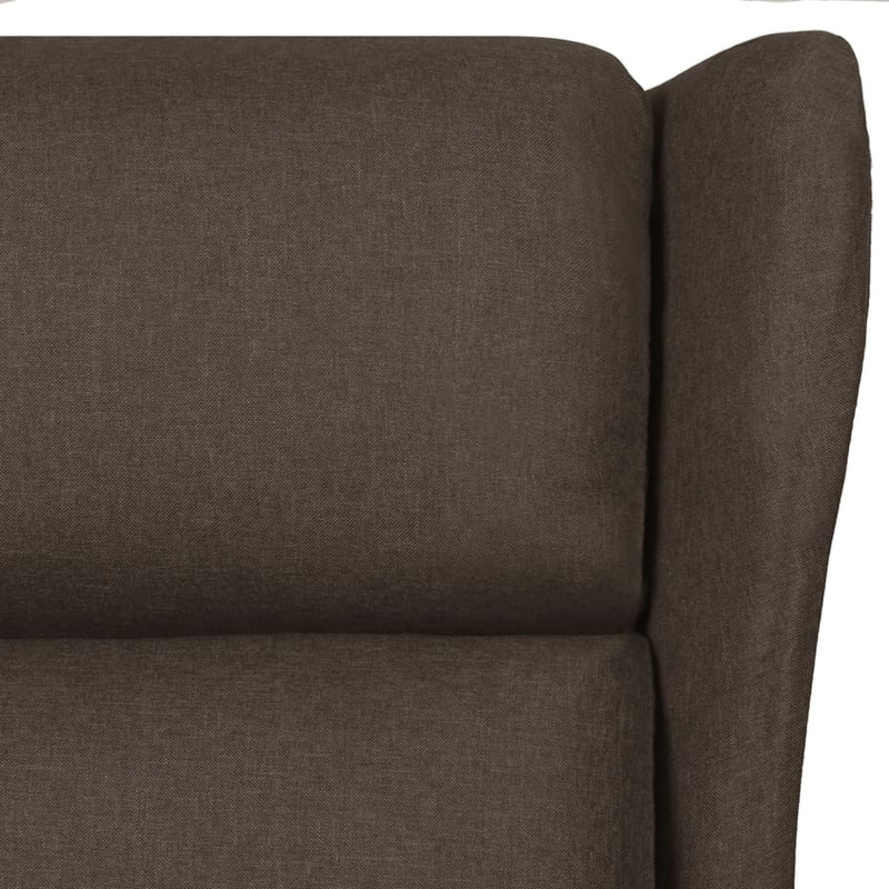 Fotoliu rabatabil, maro închis, material textil