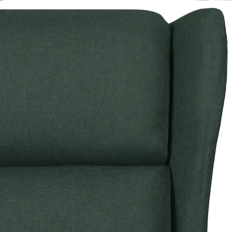Fotoliu rabatabil, verde închis, material textil