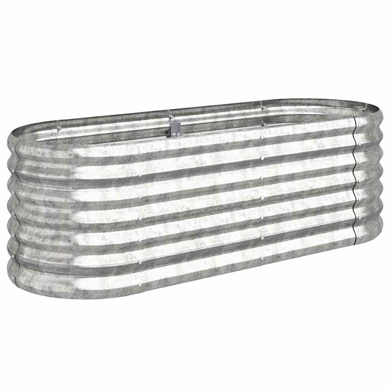 Strat înălțat grădină 114x40x36 cm oțel galvanizat