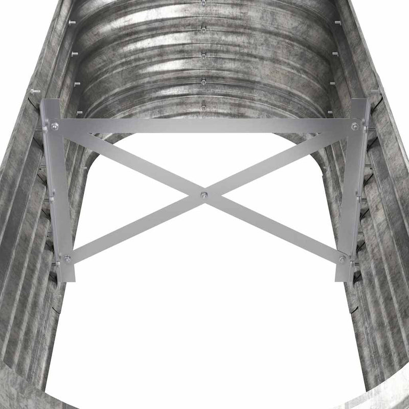 Strat înălțat grădină 114x40x36 cm oțel galvanizat