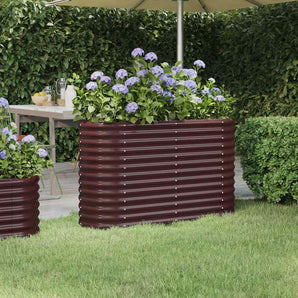 Strat înălțat grădină 114x40x68 cm oțel galvanizat