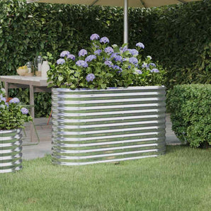 Strat înălțat grădină 114x40x68 cm oțel galvanizat