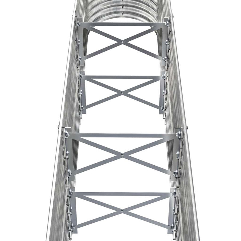 Strat înălțat grădină 152x40x68 cm oțel galvanizat
