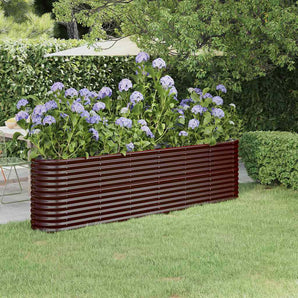 Strat înălțat grădină 260x40x68 cm oțel galvanizat