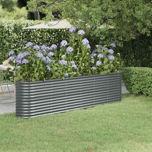 Strat înălțat grădină 260x40x68 cm oțel galvanizat