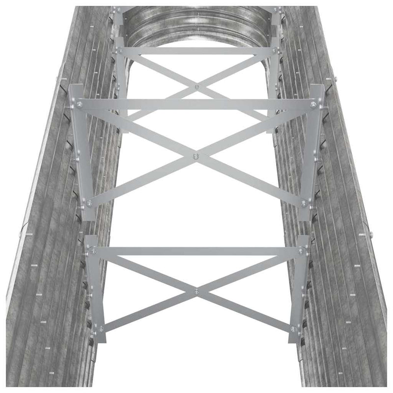 Strat înălțat grădină 260x40x68 cm oțel galvanizat