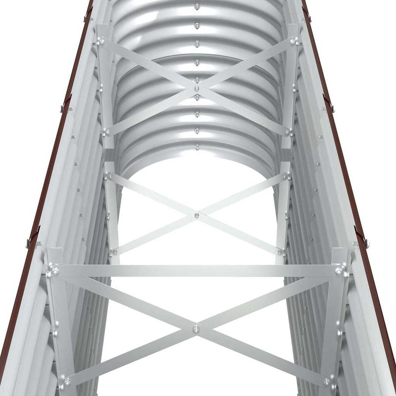 Strat înălțat grădină 332x40x68 cm oțel galvanizat