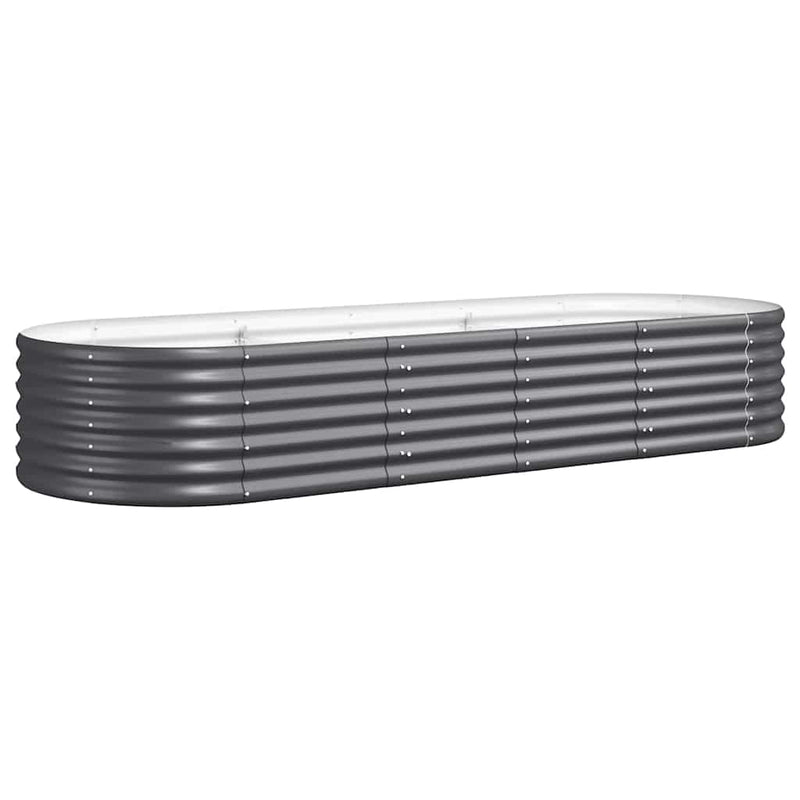 Strat înălțat grădină 224x80x36 cm oțel galvanizat