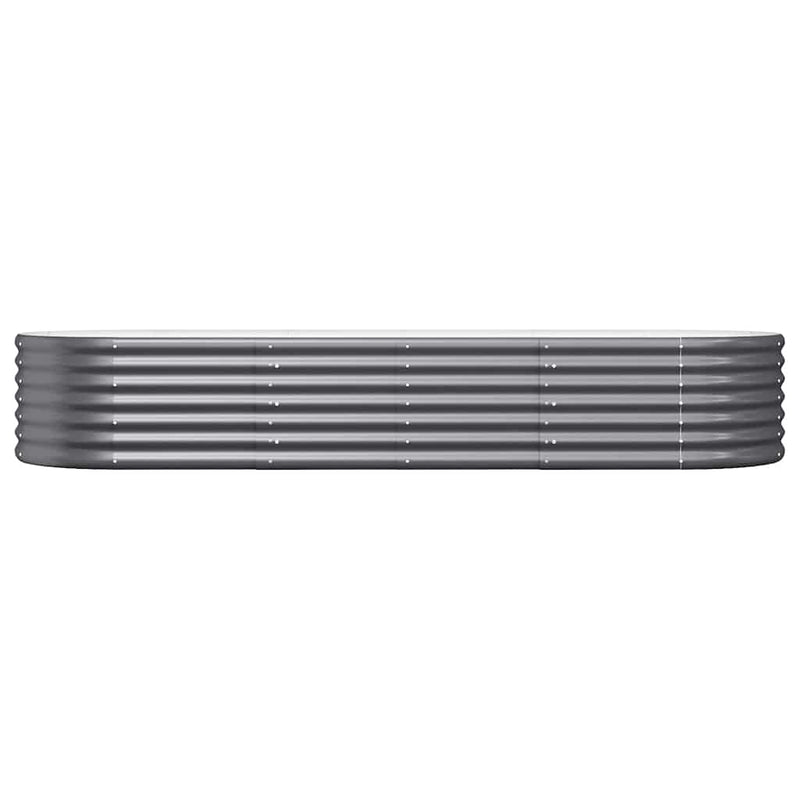 Strat înălțat grădină 224x80x36 cm oțel galvanizat