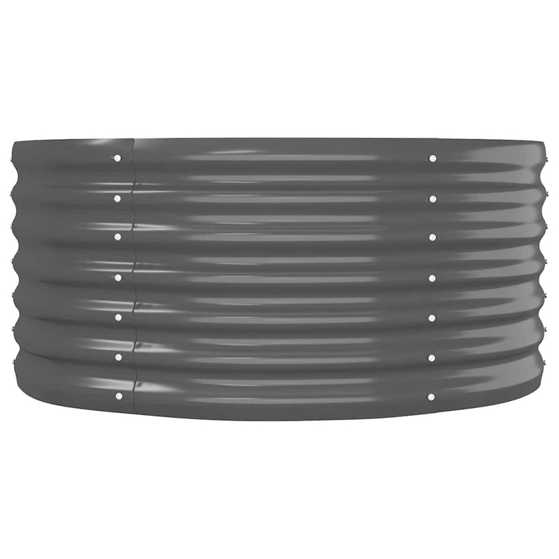 Strat înălțat grădină 224x80x36 cm oțel galvanizat