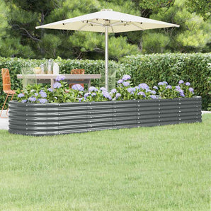 Strat înălțat grădină 296x80x36 cm oțel galvanizat