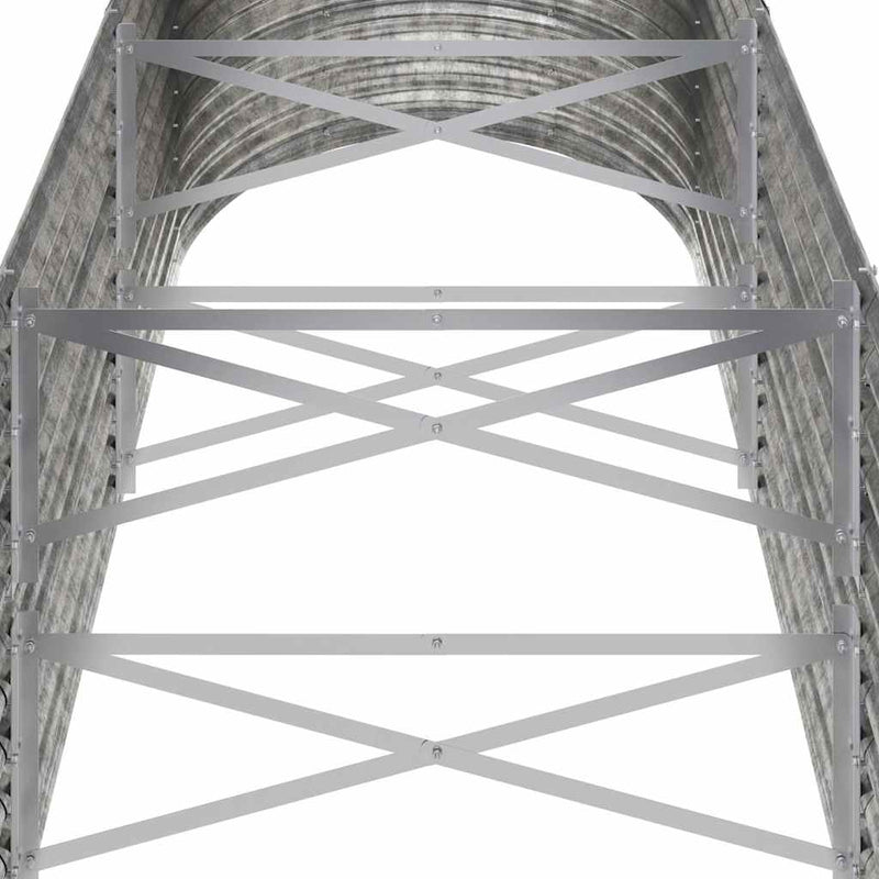 Strat înălțat grădină 224x80x68 cm oțel galvanizat