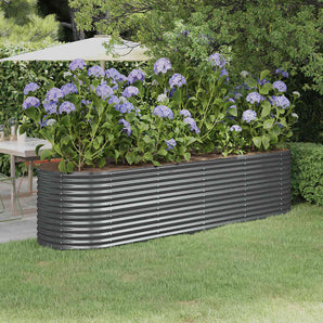Strat înălțat grădină 296x80x68 cm oțel galvanizat