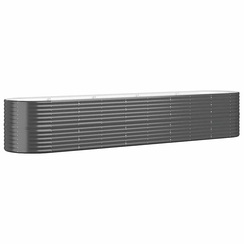 Strat înălțat grădină 368x80x68 cm oțel galvanizat
