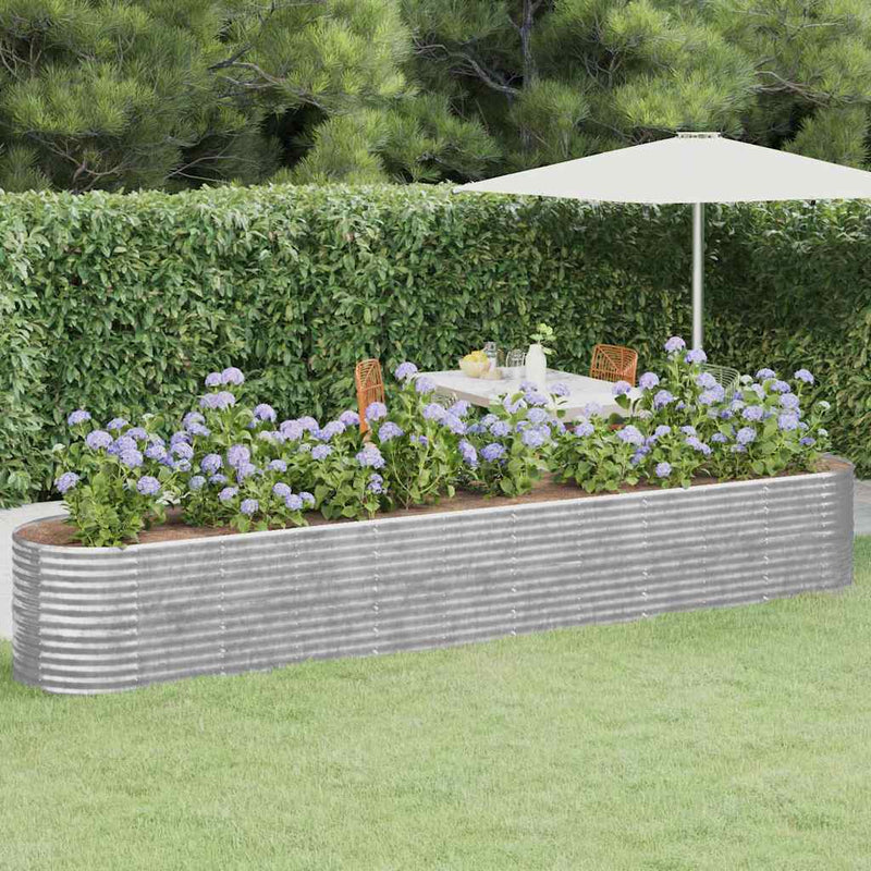 Strat înălțat grădină 440x80x68 cm oțel galvanizat