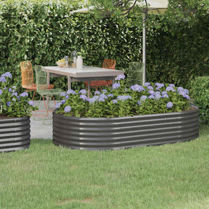 Strat înălțat grădină 175x100x36 cm oțel galvanizat