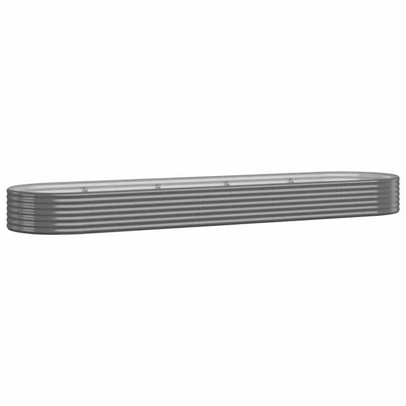 Strat înălțat grădină 396x100x36 cm oțel galvanizat