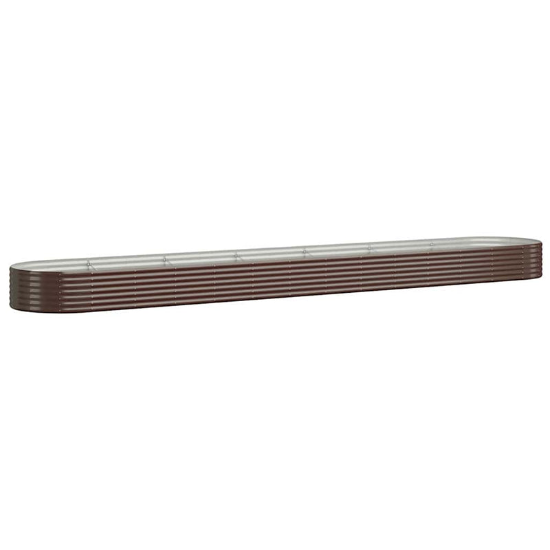 Strat înălțat grădină 544x100x36 cm oțel galvanizat
