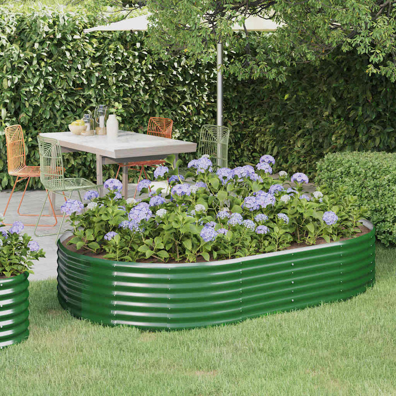 Strat înălțat grădină verde oțel galvanizat