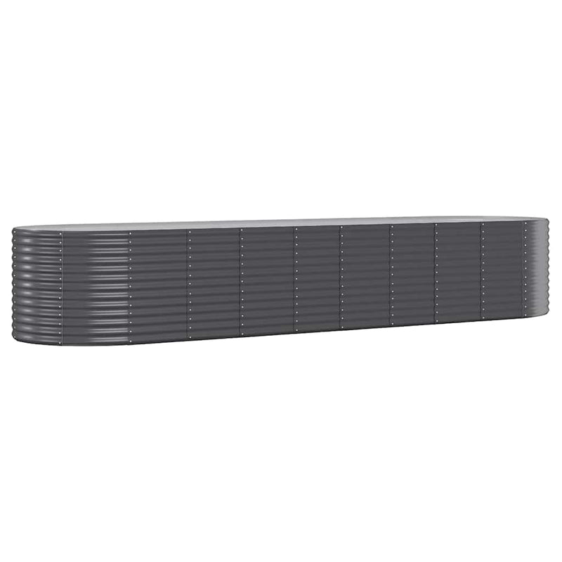 Strat înălțat grădină 396x100x68 cm oțel galvanizat
