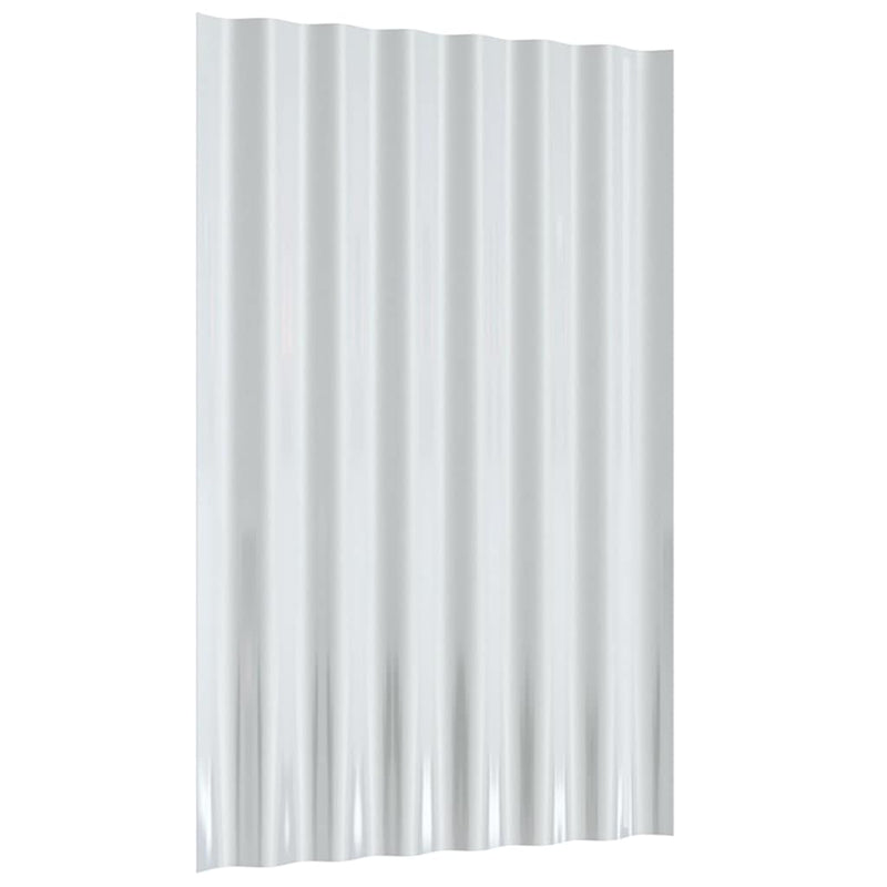 Panouri de acoperiș 12 buc. oțel galvanizat verde 60x36 cm