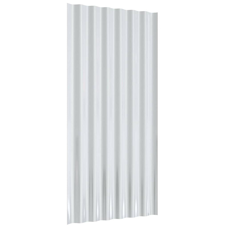 Panouri de acoperiș 12 buc. oțel galvanizat antracit 80x36 cm