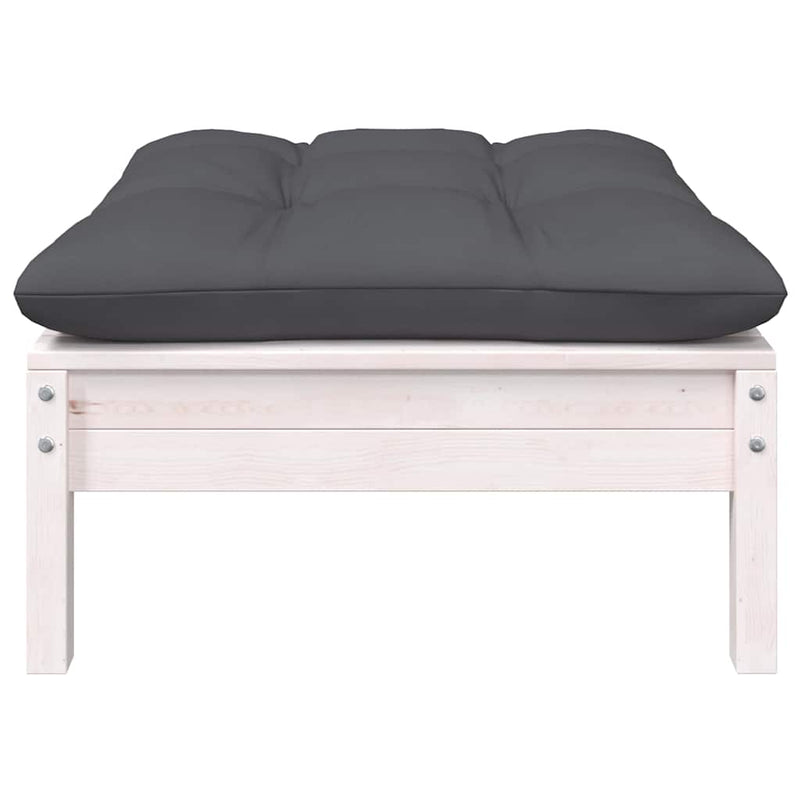 Set mobilier de grădină cu perne, 5 piese, lemn masiv de pin