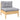 Set mobilier grădină cu perne, 4 piese, gri, lemn de pin