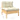Set mobilier grădină cu perne crem, 5 piese, lemn de pin