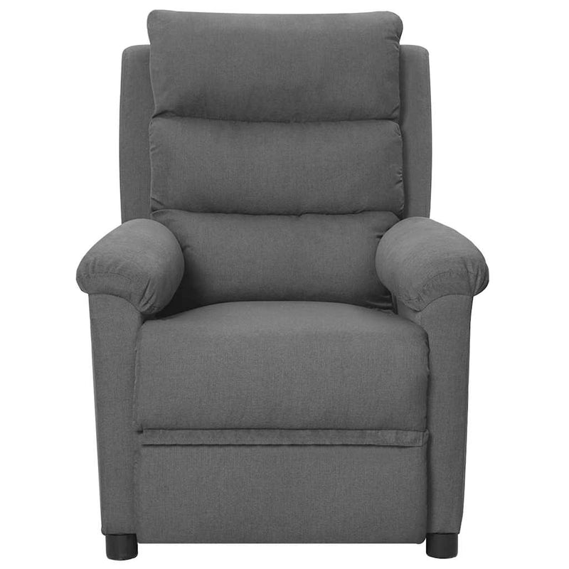 Fotoliu rabatabil, gri deschis, material textil
