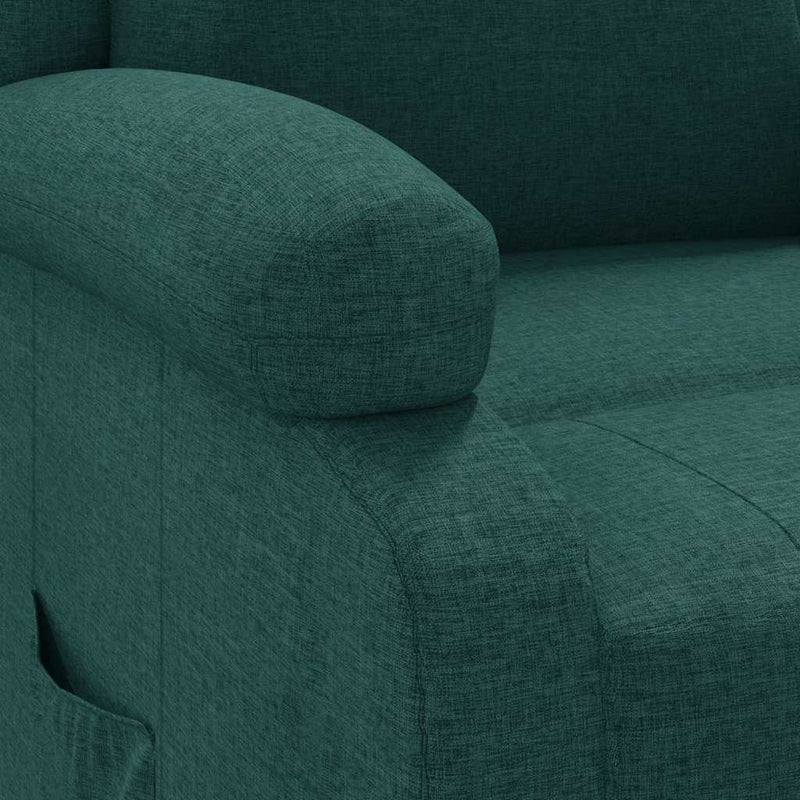 Fotoliu rabatabil, verde închis, material textil