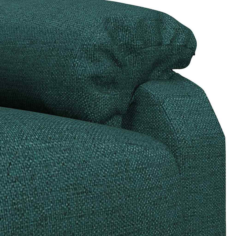 Fotoliu de masaj, verde închis, material textil