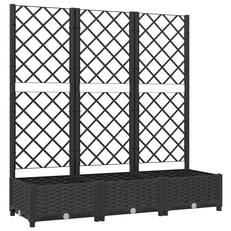 Grădină Negru 120 x 40 x 121,5 cm
