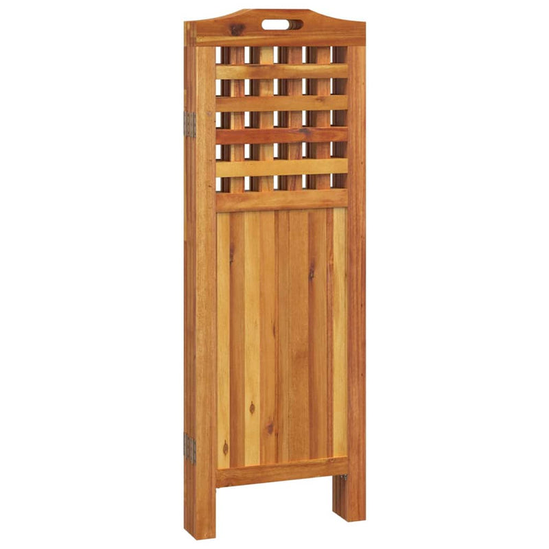 Paravan de cameră 4 panouri 162x2x115 cm lemn masiv de acacia