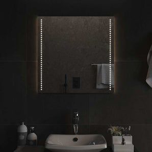 Oglinda de baie cu LED, 60x60 cm