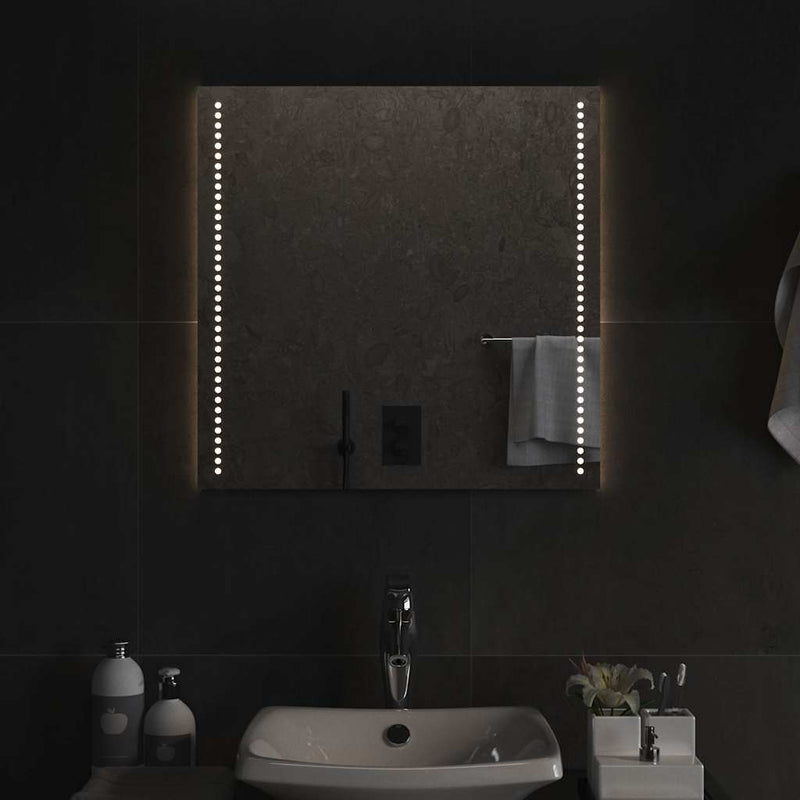 Oglinda de baie cu LED, 60x60 cm