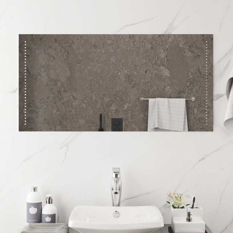 Oglindă de baie cu LED, 100x50 cm