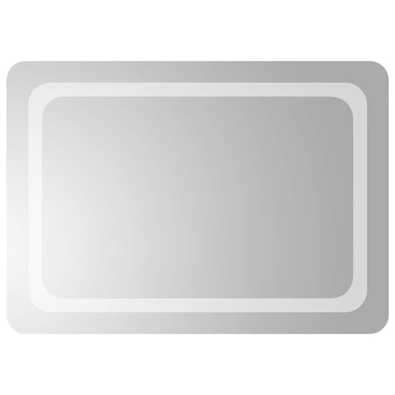 Oglindă de baie cu LED, 70x50 cm