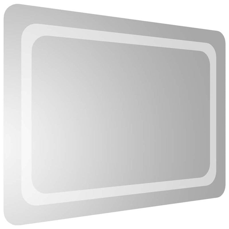 Oglindă de baie cu LED, 70x50 cm