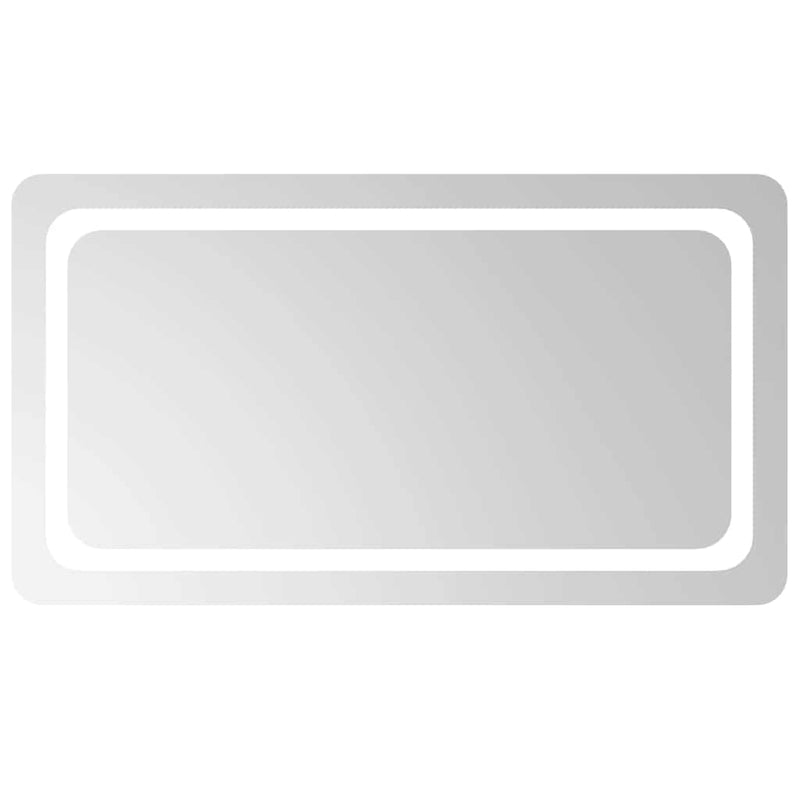 Oglindă de baie cu LED, 90x50 cm