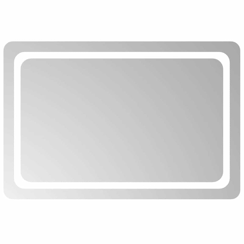 Oglindă de baie cu LED, 90x60 cm