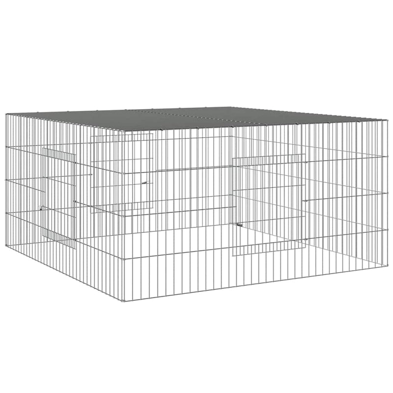 Cușcă pentru iepuri, 110x110x55 cm, fier galvanizat