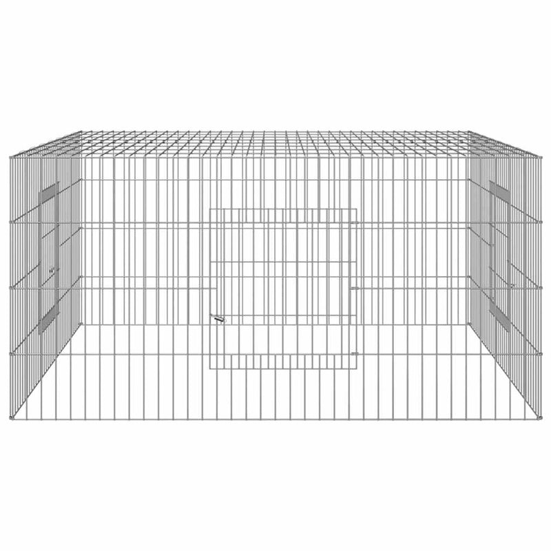 Cușcă pentru iepuri, 110x110x55 cm, fier galvanizat