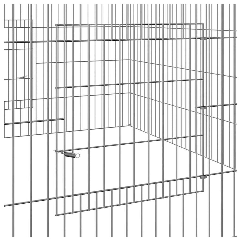 Cușcă pentru iepuri, 110x110x55 cm, fier galvanizat